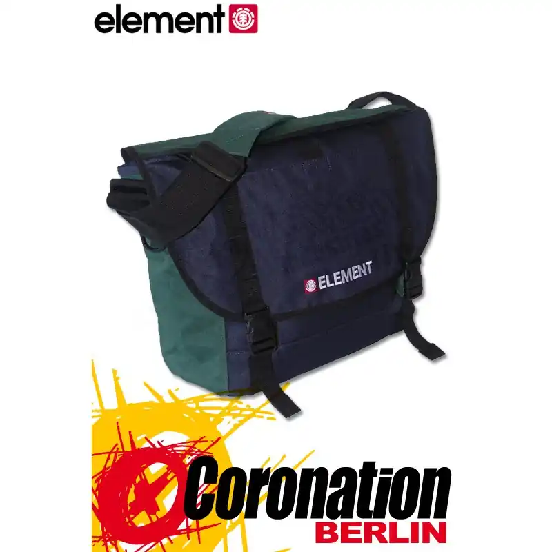 Element Mohave Laptop Umhängetasche Messenger Bag Total Eclipse Heißes Angebot