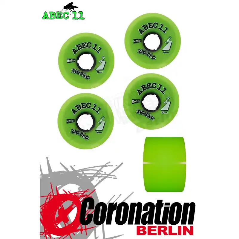 Top-Seller ABEC11 Rollen ZigZag Reflex Wheels 70mm 80a