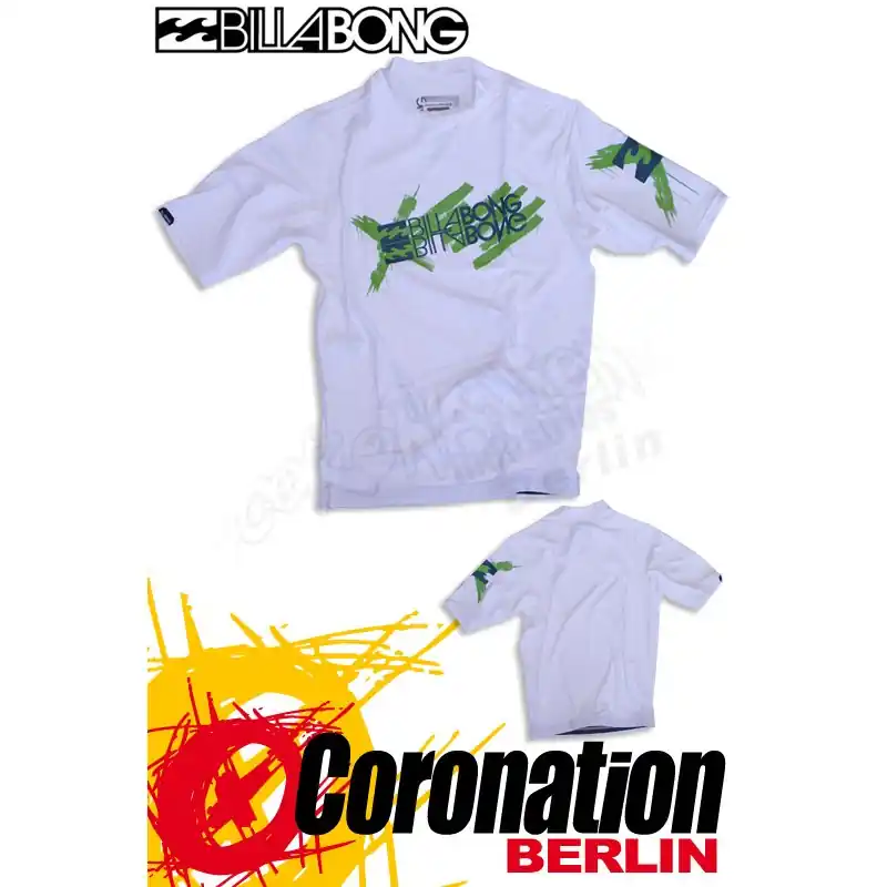 Billig Billabong Rashguard Babylone SS - White