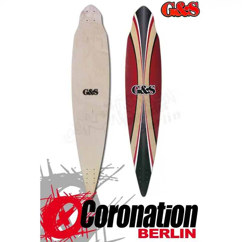 Sonderangebot G&S Blacktip Pintail Longboard Deck 112cm