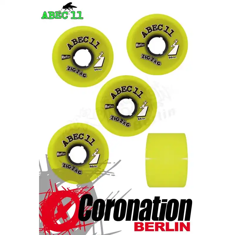 Preis Gesenkt ABEC11 Rollen ZigZag Reflex Wheels 66mm 83a