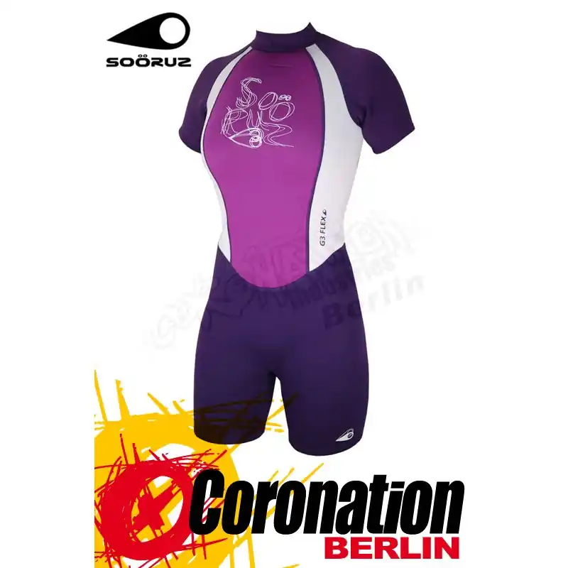 Bestseller Soöruz Girls Shorty Jewel Frauen Neoprenanzug Purple