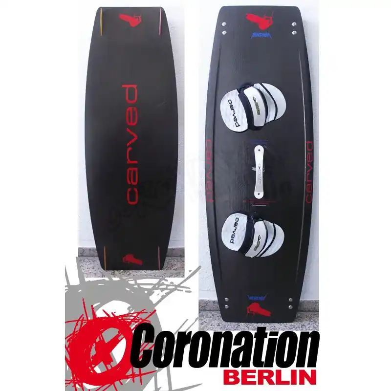 Preisreduziert Test Kiteboard Carved Tantrum IV Custom Full Carbon 149x50