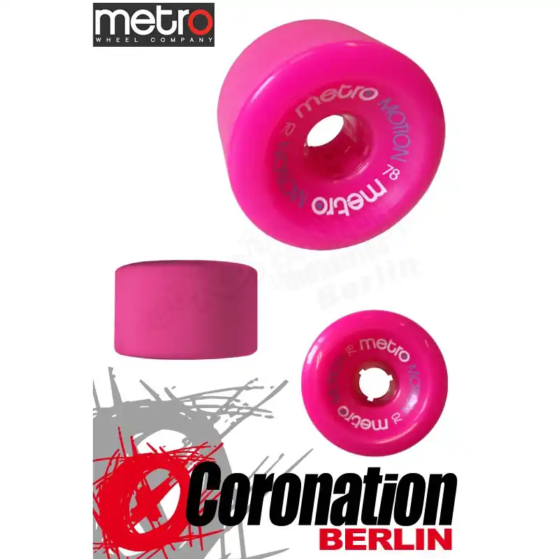 Sonderaktion Metro Wheel Motion Rollen 70mm 78a - Rosa