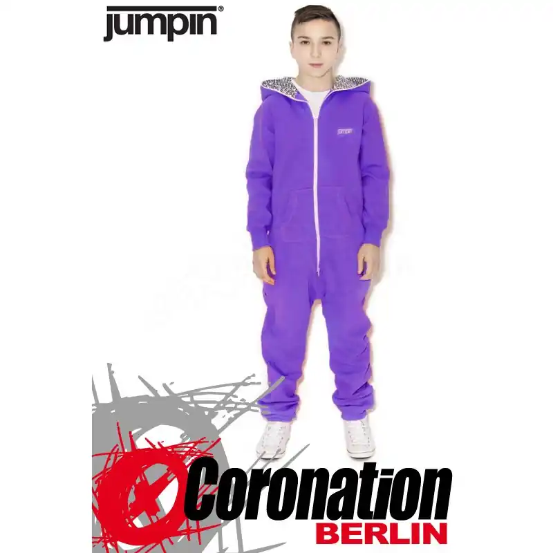 Jumpin Kids Original Overall sweat Jogginganzug Purple Geprüft