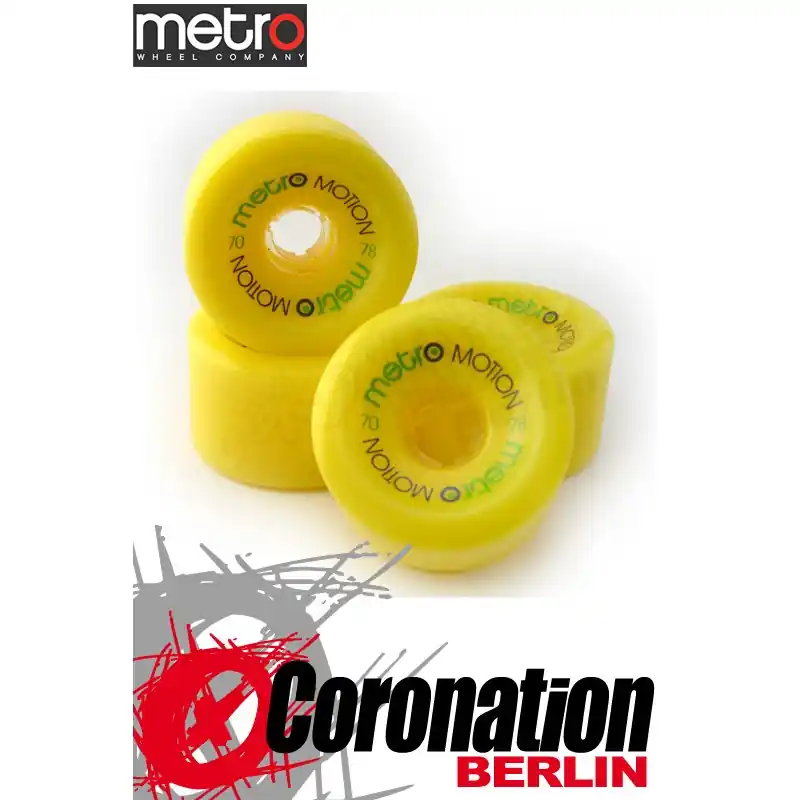 Top-Angebot Metro Wheel Motion Rollen 70mm 78a - Gelb