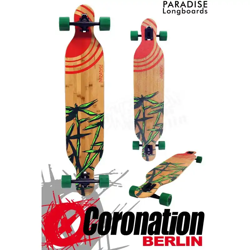 Schneller Versand Paradise Longboard Sun Bamboo Komplettboard