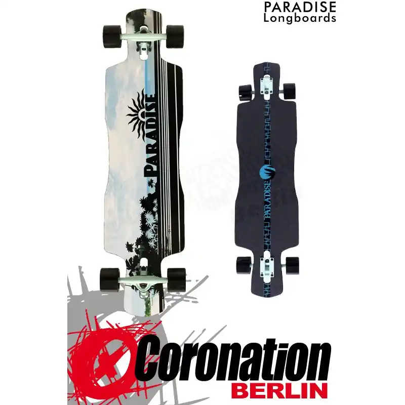 Jetzt Kaufen Paradise Longboard Black Ocean Komplettboard