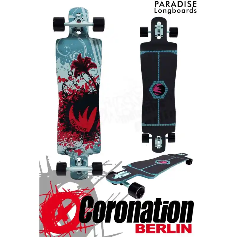 Markenware Paradise Longboard Graffiti Komplettboard