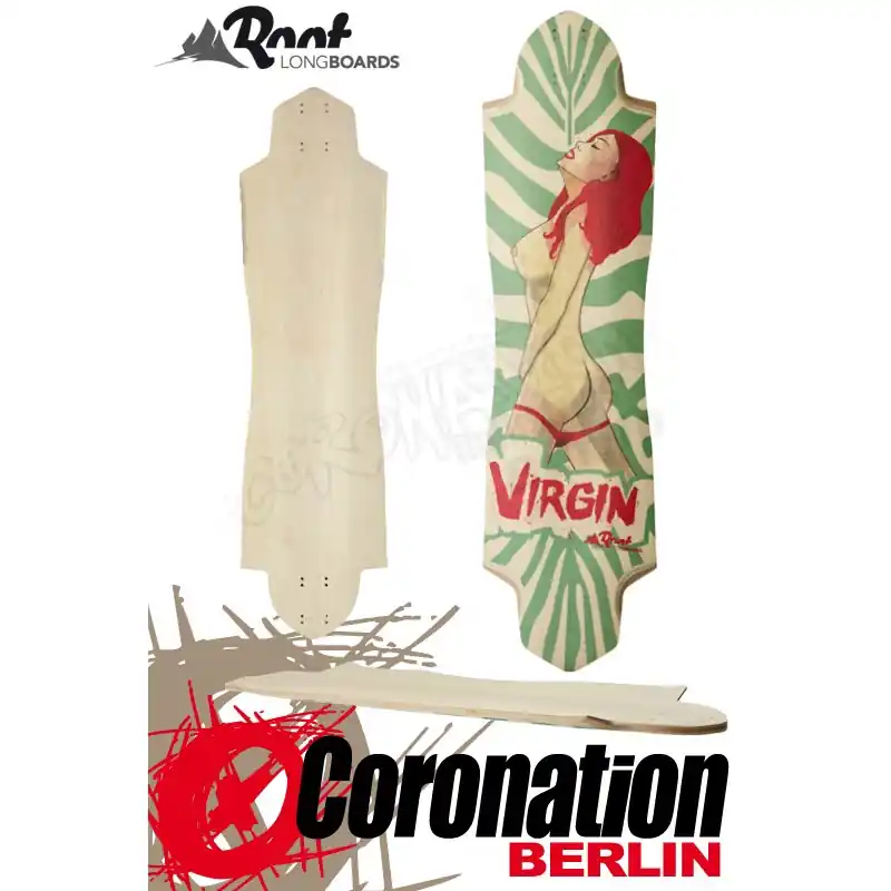 Nur Für Kurze Zeit Root Longboard Deck Virgin Freeride Downhill Deck - 93cm