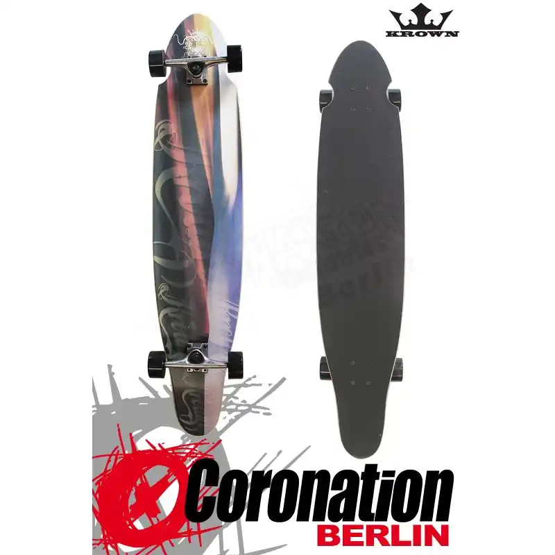 Aktuell Krown Longboard Komplett Dunes Kicktail Cruiser 41,5"