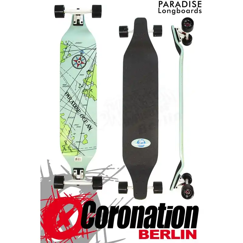 Bestpreis Paradise Longboard Nautical Map DropDown 40" Komplettboard