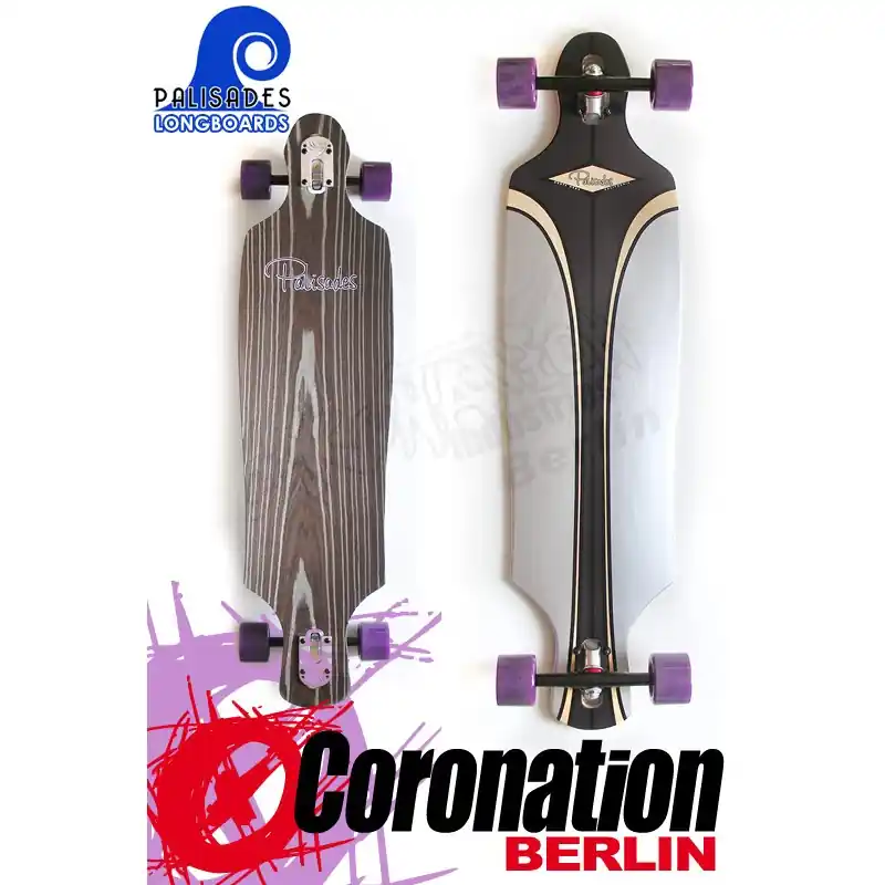 Palisades Purple Tide Drop Thru Freeride Longboard 101cm Versand Am Gleichen Tag