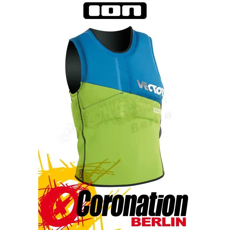 Abverkauf ION Vector Vest Comp Prallschutz blue/green 2014