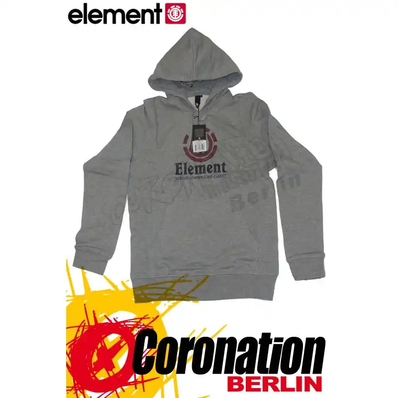Sofort Bestellen Element Vertical Hoodie Grey Heather