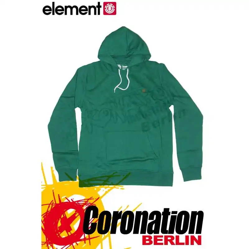 Element HARLEM Hoodie Green Flash Zertifiziert