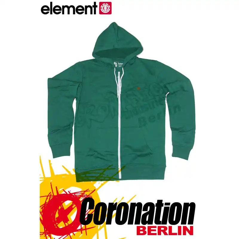 Preis Gesenkt Element Smith Zip Hoodie Green Flash