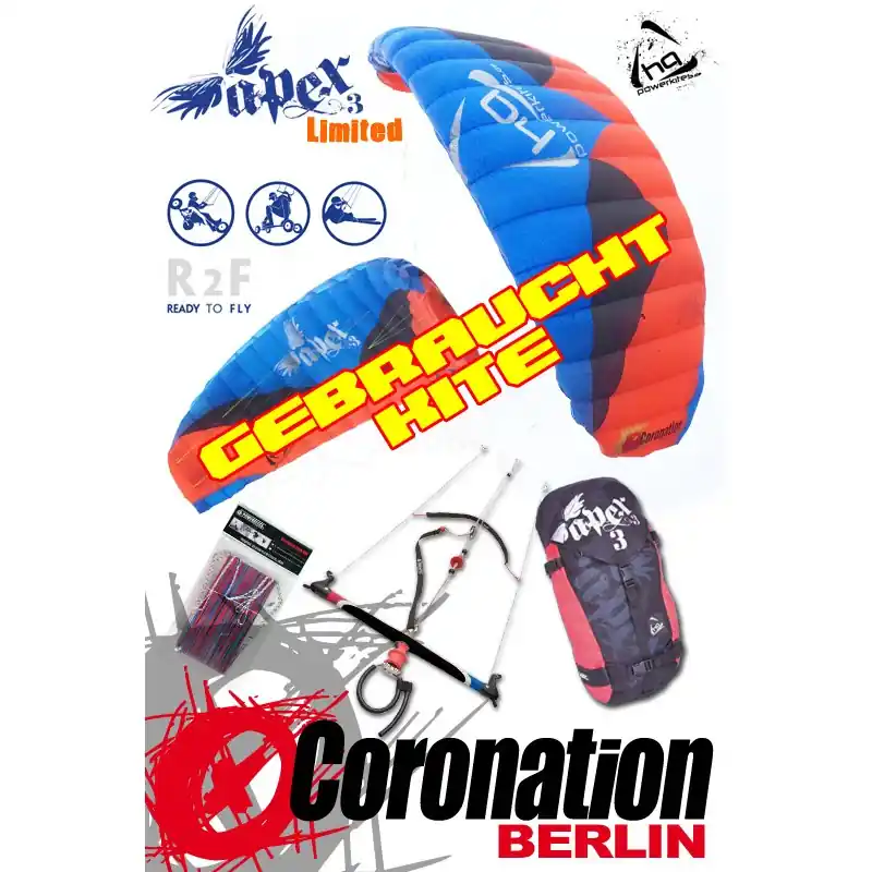 Versand Am Gleichen Tag HQ Apex III Depowerkite R2F 10qm Limited - gebraucht