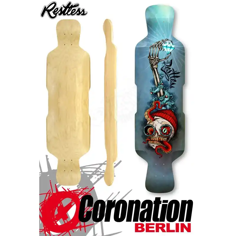 Restless Deck Fishbowl 39" Downhill Freeride Longboard-Deck Highlight