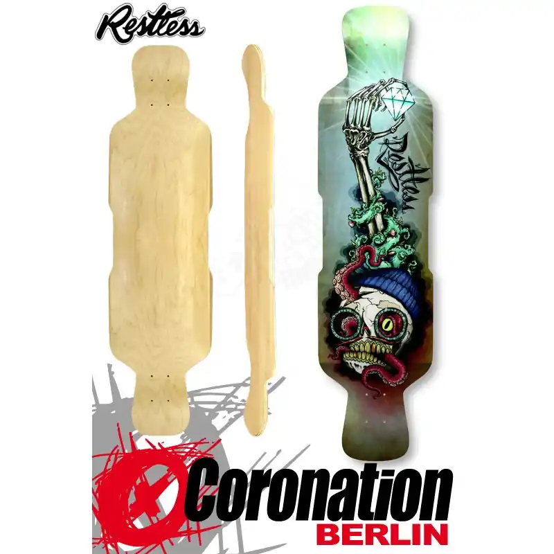 Top-Angebot Restless Deck Fishbowl 41" Downhill Freeride Longboard-Deck