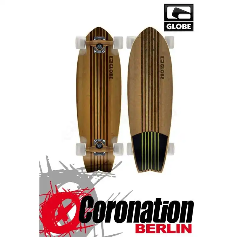 Globe Pin City Bamboo Natural Longboard Green Must-Have