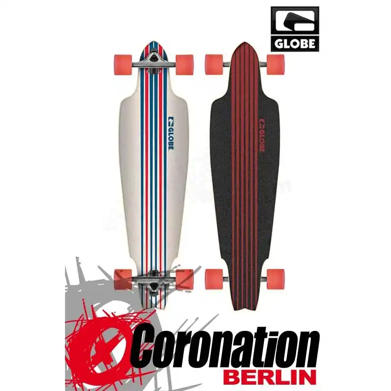Globe Prowler Cruiser Longboard White/Blue/Red Letzte Chance