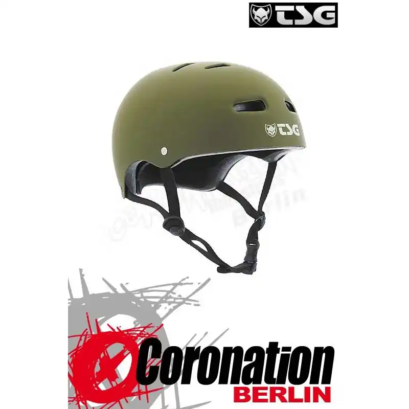 TSG Helm Skate/BMX Solid Colors Flat Olive Preis Gesenkt
