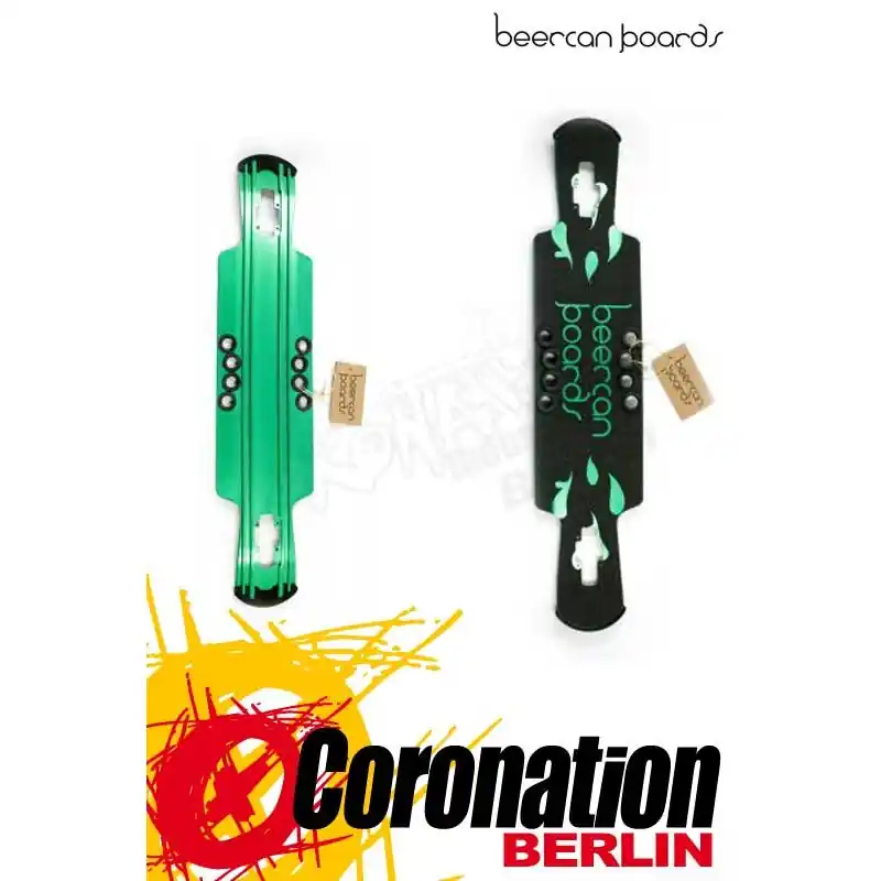 Geprüft Beercan Kegger Lite Drop Through Longboard Deck green 37"