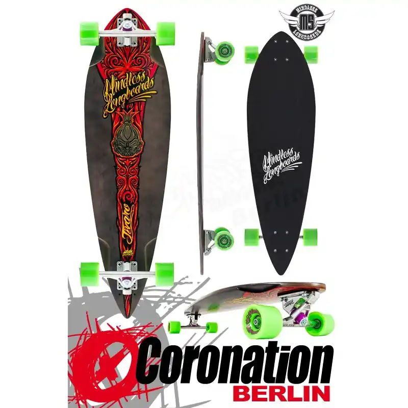 Mindless Voodoo Jivaro Longboard Pintail Cruiser Begrenztes Angebot