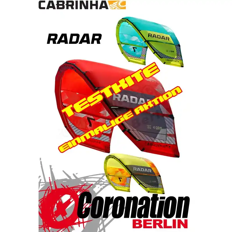 Preisknaller Cabrinha Radar 2015 Test Kite 7m²