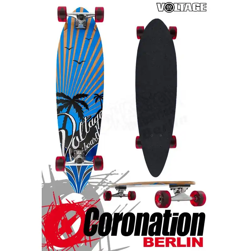 Top-Preis Voltage Longboard Pintail Cruiser - Palm Trees