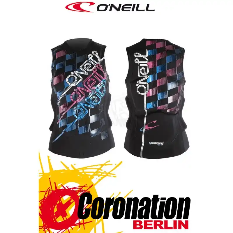 Expressversand O‘Neill Frauen Prallschutzweste Special Gooru BLK/Rubyblue