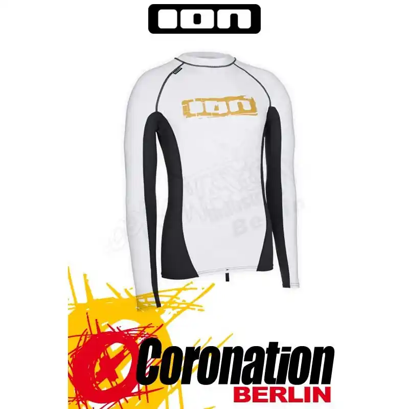 Neue Kollektion ION Rashguard Men LS white/grey