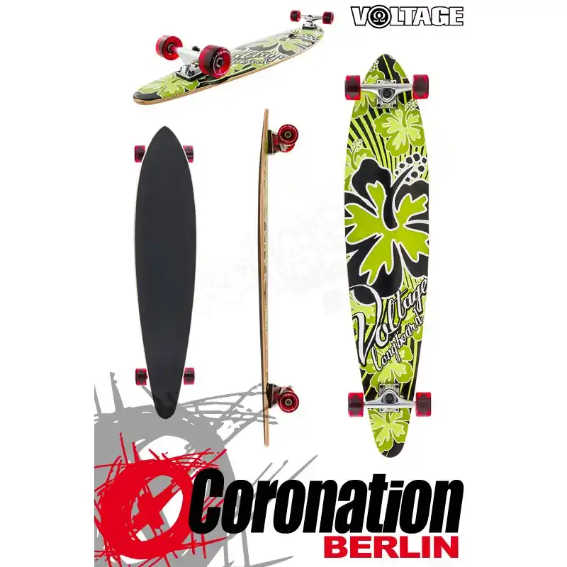 Voltage Longboard Pintail Cruiser - Green Garantierte Lieferung