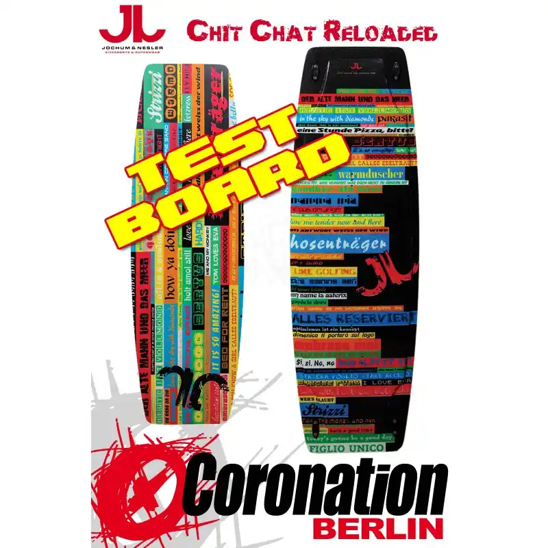 Direktkauf JN Chit Chat Reloaded TEST Kiteboard - 142cm Komplett