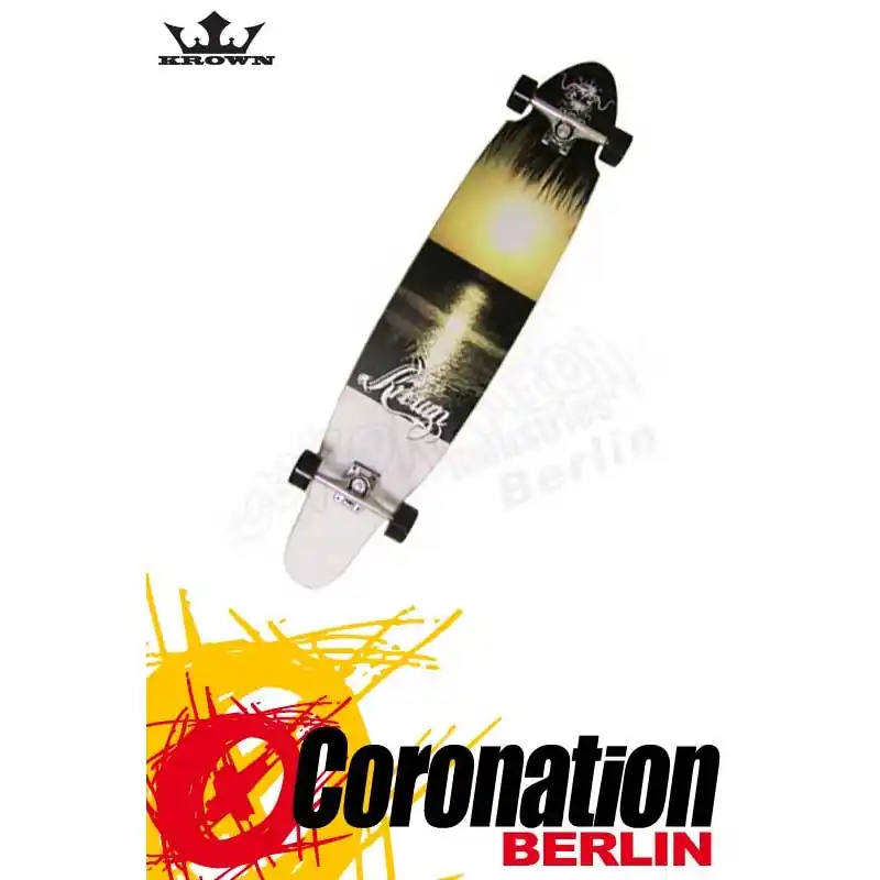 Direkt Vom Hersteller Krown Kicktail Hawaii 40x9 Longboard komplett