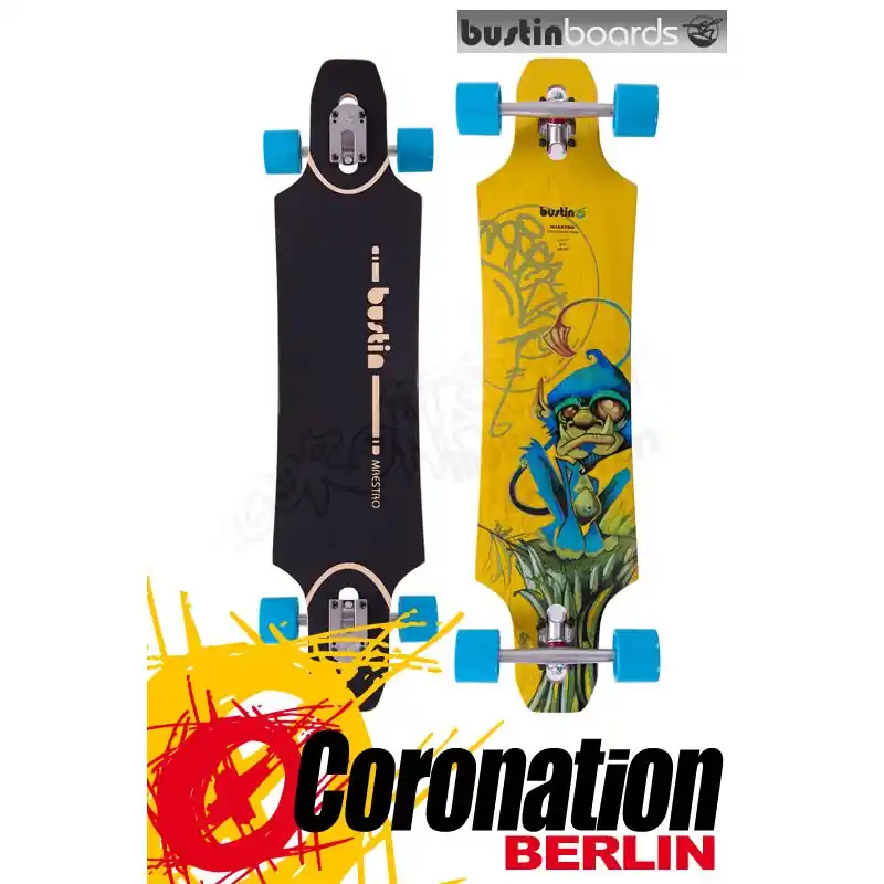 Bustin KPL Maestro 38" Longboard Komplett Neu