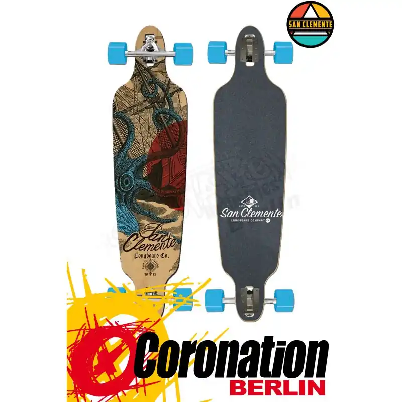 Billig San Clemente Kraken Racer Komplett Longboard