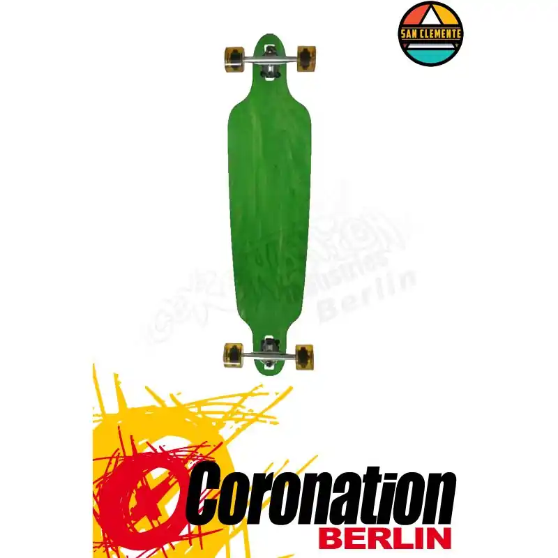San Clemente Blank Green Komplett Longboard Bestseller