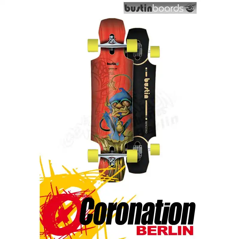 Bustin Maestro Mini Monkey 34" Komplett Longboard Nur Für Kurze Zeit