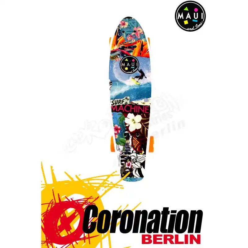 Sonderaktion Maui & Sons Printed Surf Machine Kicktail Board