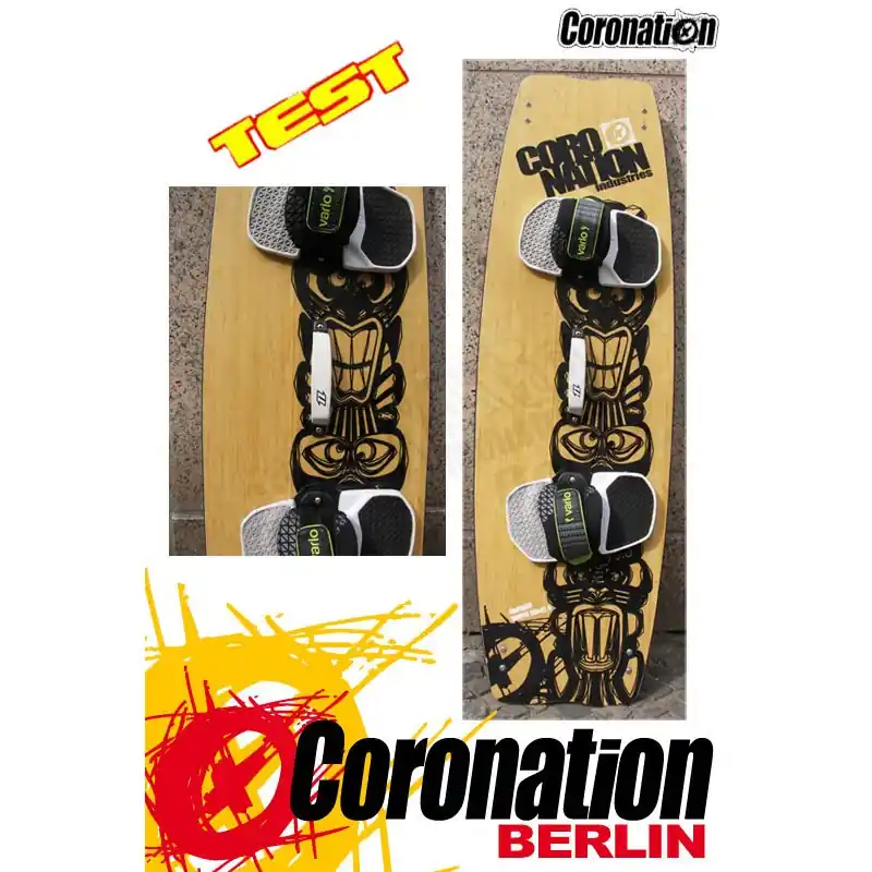 Coronation Bamboo Temto 138cm Freeride Test Kiteboard Letzte Chance