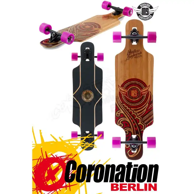 Direkt Vom Hersteller Mindless Raven II Nat/Red komplett Longboard