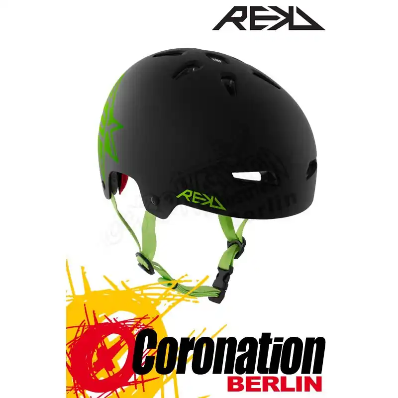 Sale REKD Elite Icon Black/Green Helm