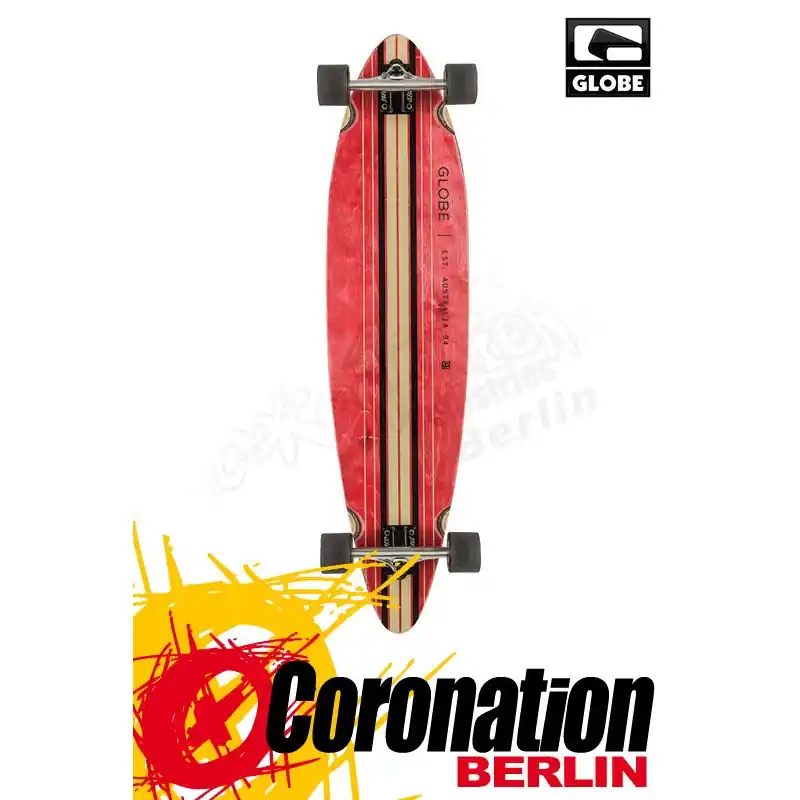 Begrenztes Angebot Globe Pinner Red/Black Komplett Longboard