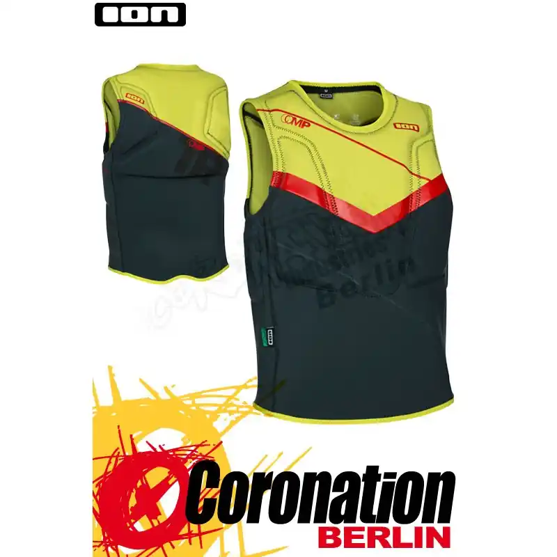 Abverkauf ION Vector Vest Comp 2016 Prallschutzweste Green/Yellow