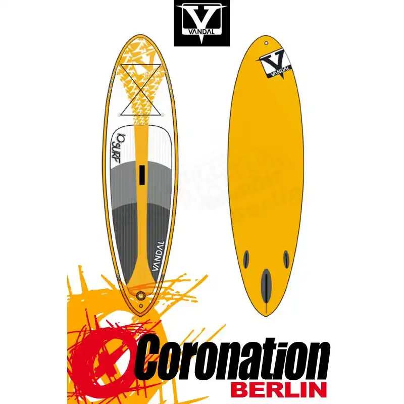 Billig Vandal IQ Surf Inflatable Air SUP Board 9‘7