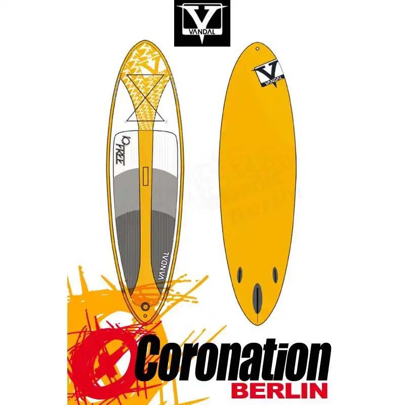 Neuheit Vandal IQ Free 10‘1 Air Inflatable SUP Board Gelb
