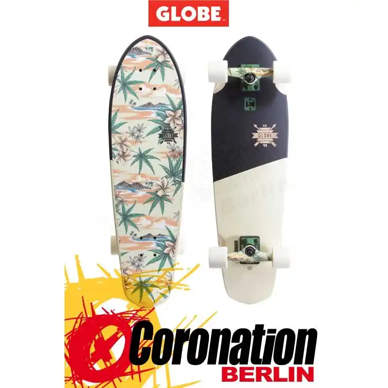 Bestpreis Globe Big Blazer 32 Longboard Off White/Pakalolo complete
