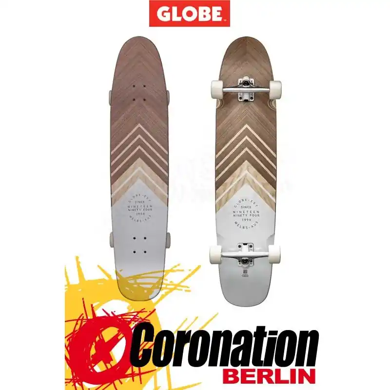 Kracherpreis Globe The Great Dane Walnut/Ash/White Longboard komplett